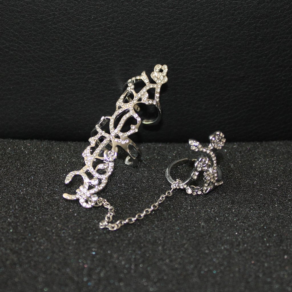 Silver Chain Adjustable Ring